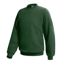 Hanes Ultimate Cotton Crew Fleece Sweatshirt  (For Men and Women) in Dark Green - 2nds
