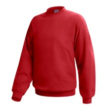 Hanes Ultimate Cotton Crew Fleece Sweatshirt  (For Men and Women) in Red - 2nds