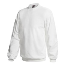 Hanes Ultimate Cotton Crew Fleece Sweatshirt  (For Men and Women) in White - 2nds