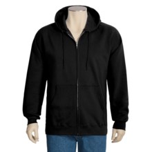 Hanes Ultimate Cotton Hoodie Sweatshirt - Full Zip (For Men and Women) in Black - 2nds