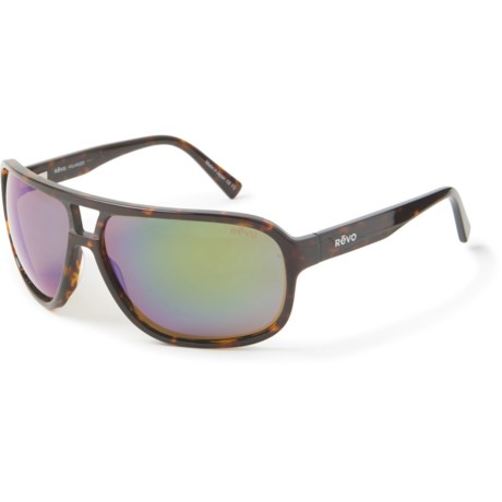 Revo Hank Sunglasses - Polarized Mirror Lenses (For Men) - TORTOISE/EVERGREEN ( )