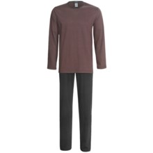 Hanro Midnight Pajamas - Long Sleeve (For Men) in Black - Closeouts