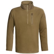 Hardy Langley Knit Fleece Shirt - Zip Neck, Long Sleeve (For Men) in Olive - Closeouts