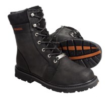 Harley-Davidson Macon Boots - 8”, Sueded Leather (For Men) in Black - Closeouts
