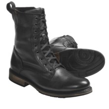 Harley-Davidson Merle Lace-Up Boots - Leather (For Men) in Black - Closeouts