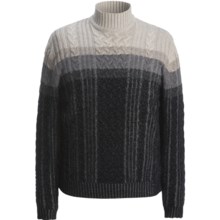 Hart, Schaffner & Marx Plaited Cable Sweater (For Men) in Charcoal - Closeouts