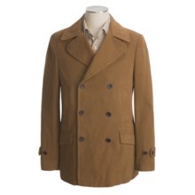 Hart, Schaffner & Marx Twill Pea Coat - Cotton (For Men) in Dark Tan - Closeouts