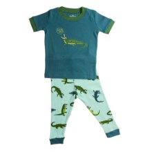 Hatley Animal Pajamas - Short Sleeve (For Infants) in Later Alligator - Closeouts