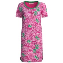 Hatley Beach Cover-Up - Stretch Cotton, Short Sleeve (For Women) in Coral Reef - Closeouts