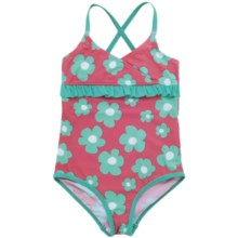 Hatley Blue Flowers Swimsuit - One-Piece (For Grils) in Blue Flower - Closeouts