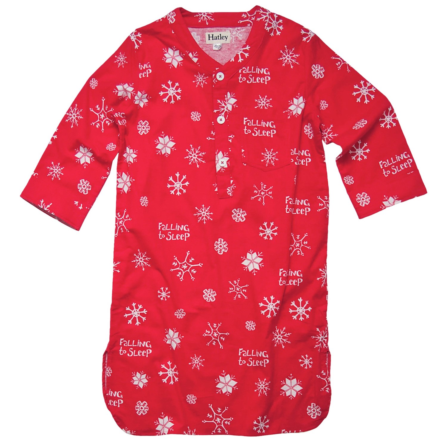 Hatley Brushed Flannel Nightshirt Long Sleeve (For Women) Save 40