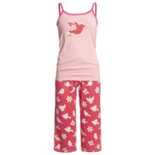 Hatley Cotton Jersey Pajamas - Camisole and Pants (For Women) in Spring Song - Closeouts