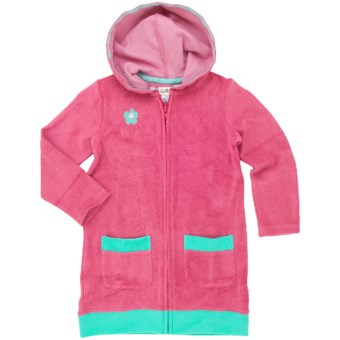 Hatley Hooded Beach Cover-Up (For Little Girls) in Blue Flowers