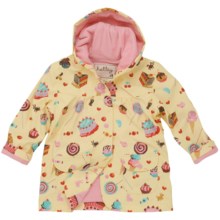 Hatley Hooded Terry-Lined Rain Coat (For Kids) in Candy - Closeouts