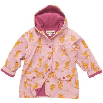 Hatley Hooded Terry-Lined Rain Coat (For Kids) in Elmo