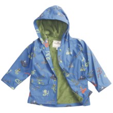 Hatley Hooded Terry-Lined Rain Coat (For Kids) in Fun Snakes - Closeouts