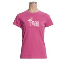 Hatley Jersey Shirt - Short Sleeve (For Women) in Flamingos - Closeouts