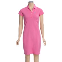 Hatley Pique Polo Beach Cover-Up Dress - Short Sleeve (For Women) in Sea Horses - Closeouts