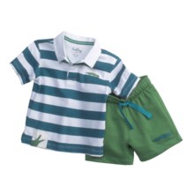 Hatley Polo Shirt and Shorts Set - 2-Piece, Short Sleeve (For Infants) in Later Alligator - Closeouts