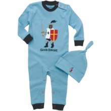 Hatley Printed Coverall with Hat (For Infants) in Knights & Dragons - Closeouts