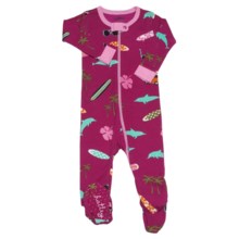 Hatley Printed Footed Coveralls (For Infants) in Surfer Girl - Closeouts
