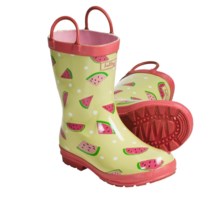 Hatley Rubber Boots - Waterproof (For Kids) in Watermelons - Closeouts
