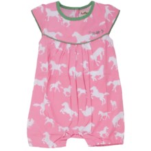 Hatley Ruffled Shortalls - One-Piece (For Infant Girls) in Running Horses - Closeouts
