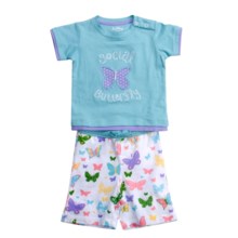 Hatley Shirt and Pants Play Set - 2-Piece, Short Sleeve (For Infants) in Social Butterflies - Closeouts
