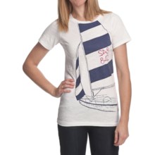Hatley Starboard Tack T-Shirt - Slub Cotton, Short Sleeve (For in Sailing - Closeouts