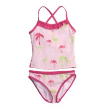 Hatley Tankini Swimsuit - 2-Piece (For Little Girls) in Flamingos - Closeouts