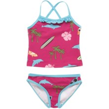 Hatley Tankini Swimsuit - 2-Piece (For Little Girls) in Surfer Girl - Closeouts