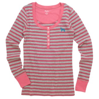 Hatley Thermal Henley Shirt - Long Sleeve (For Women)