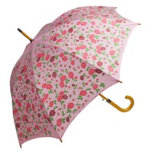 Hatley Umbrella - Wood Handle and Tip in Rosy Afternoon - Closeouts