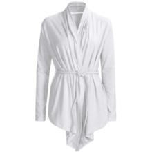 Hatley Wrap Cover-Up - Long Sleeve (For Women) in White - Closeouts