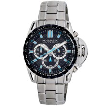 Haurex Talento-R Chronograph Watch - Stainless Steel in Black/Blue/Stainless Steel - Closeouts