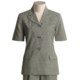 Hawksley & Wight Mini Houndstooth Jacket - Worsted Wool, Short Sleeve (For Women)