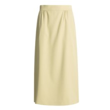 Hawksley & Wight Wool Gabardine Skirt (For Women) in Ivory - Closeouts