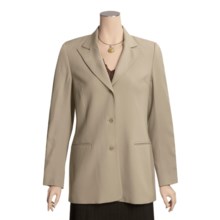Hawksley & Wight Worsted Woolmark® Wool Jacket - 3-Button (For Women) in Tan - Closeouts