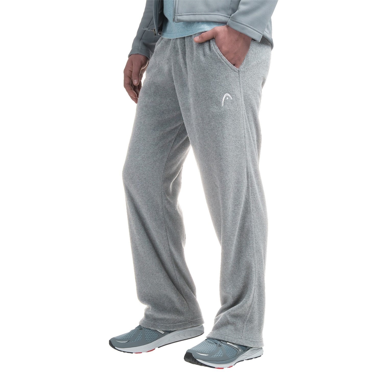 gray fleece joggers