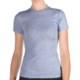 Heathered Crew Neck T-Shirt - Cotton, Short Sleeve (For Women)