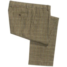 Heavyweight Linen Pants (For Men) in Plaid - Closeouts