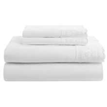 75%OFF シートセット 家宝コレクションヴィクトリアレースシートセット - キング、200 TCの綿パーケール Heirloom Collection Victoria Lace Sheet Set - King 200 TC Cotton Percale画像