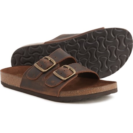 White Mountain Helga Sandals - Leather (For Women) - BROWN (8 )