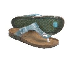Helle Comfort Janille Thong Sandals (For Women) in Aqua - Closeouts