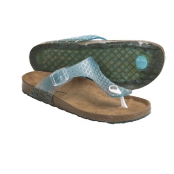 Helle Comfort Janille Thong Sandals (For Women) in Aqua