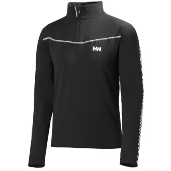Helly Hansen Altitude Midlayer Pullover - Zip Neck (For Men) in Black