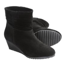 Henri Pierre by Bastien Agatha Boots - Suede, 5” (For Women) in Black - Closeouts