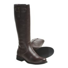 Henri Pierre by Bastien Cindy 14” Boots - Leather (For Women) in Dark Brown - Closeouts