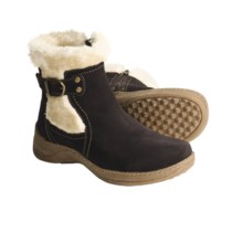 Henri Pierre by Bastien Jennifer Boots - Suede (For Women) in Chocolate - Closeouts