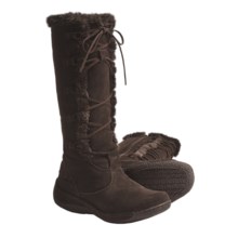 Henri Pierre by Bastien Katia 13” Boots - Water Resistant, Suede (For Women) in Godiva - Closeouts